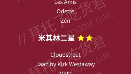 2025新加坡米其林指南新鲜出炉