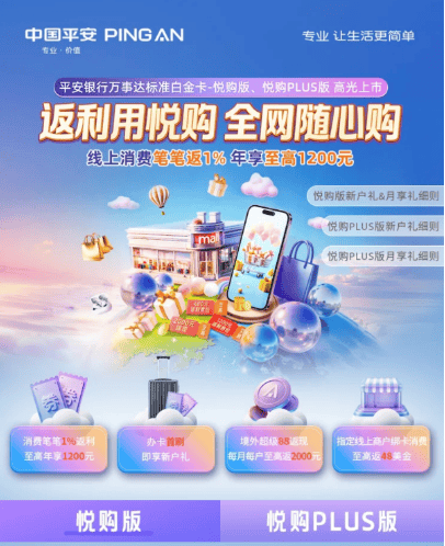信用卡羊毛攻略:解锁平安白金信用卡笔笔返现+全球特权权益