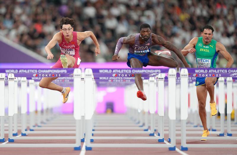 东京田径世锦赛-中国队110米栏三将止步半决赛